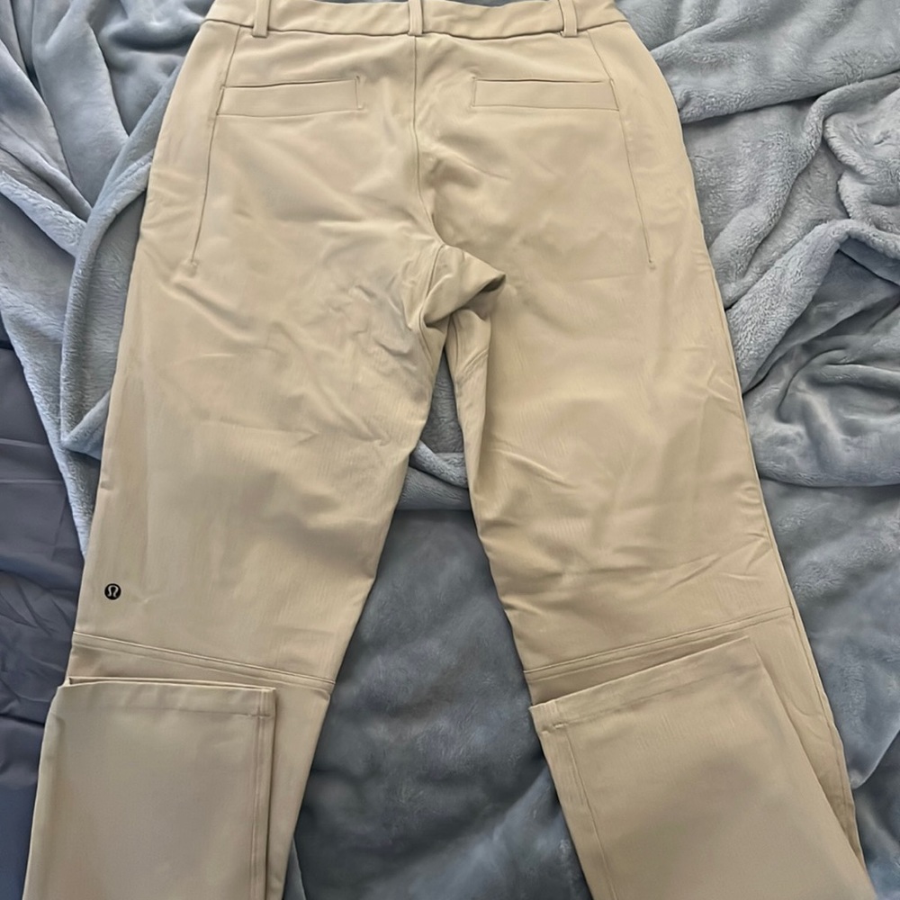 LULULEMON men’s work career athletic pants 32 tan khaki